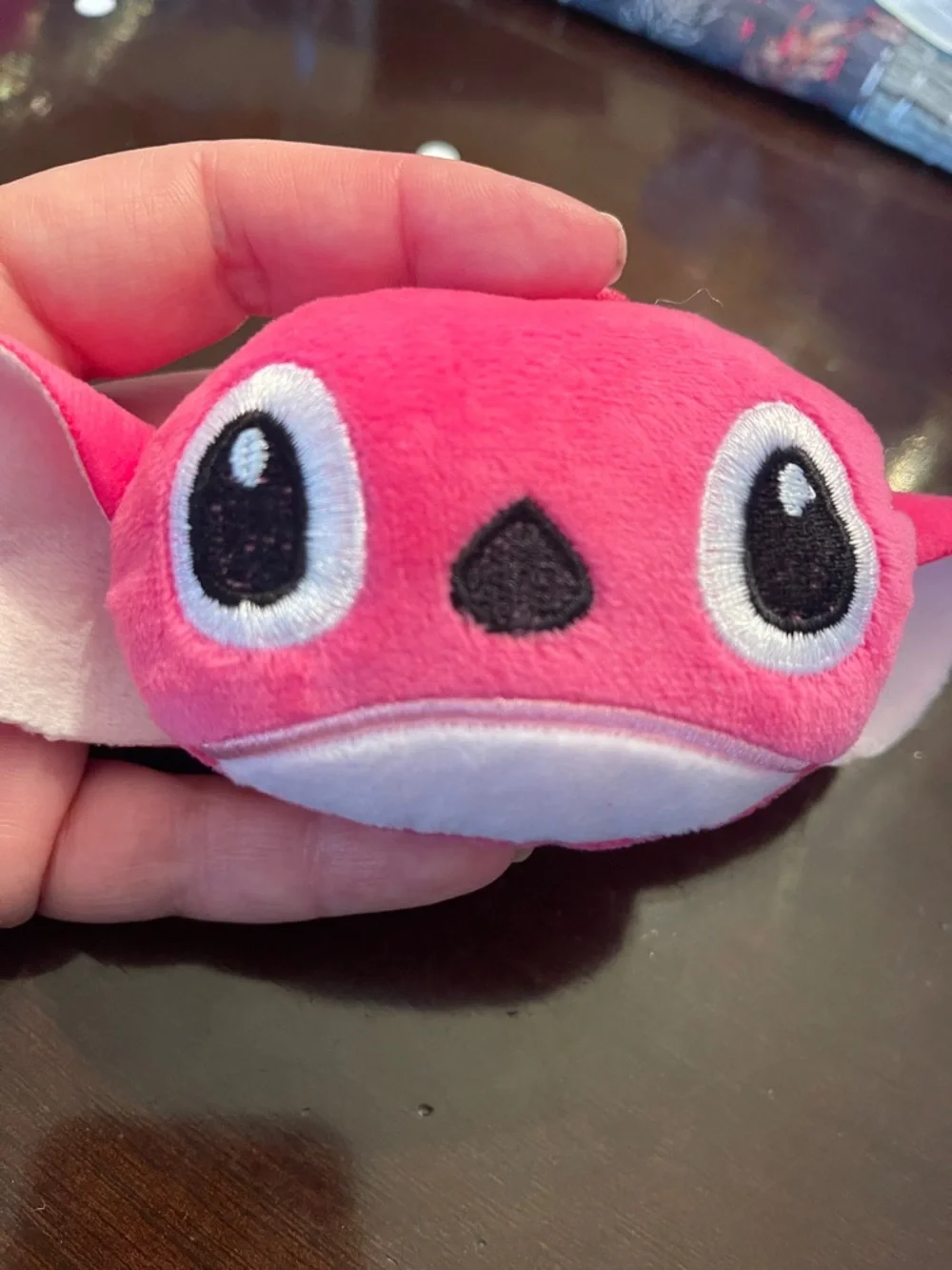 Disney Stitch Angel Plush Pink Character Keychain bag backpack charm purse nwt